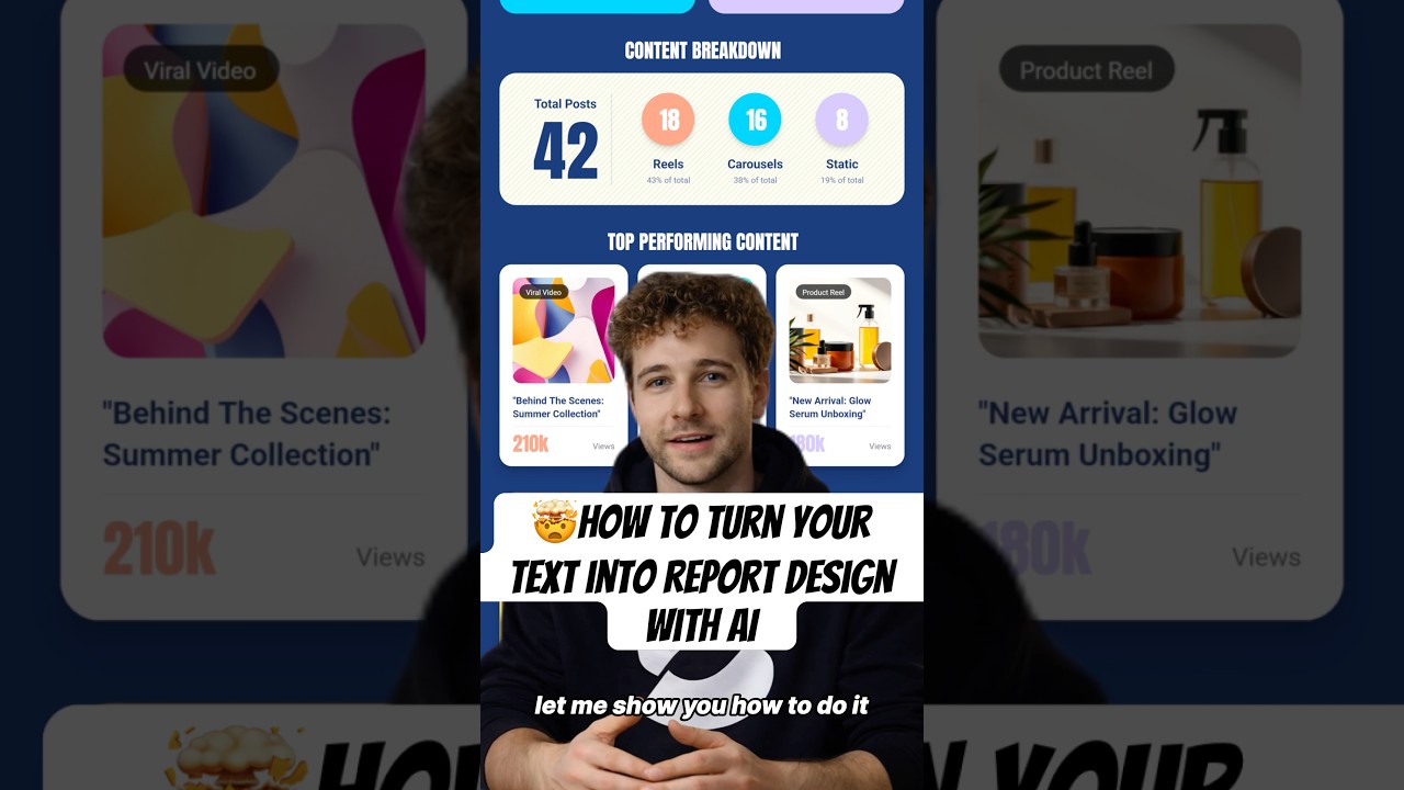 🤯How to make a report with AI (step by step)#graphicdesign #design #designer #reportdesign #VeesoAI