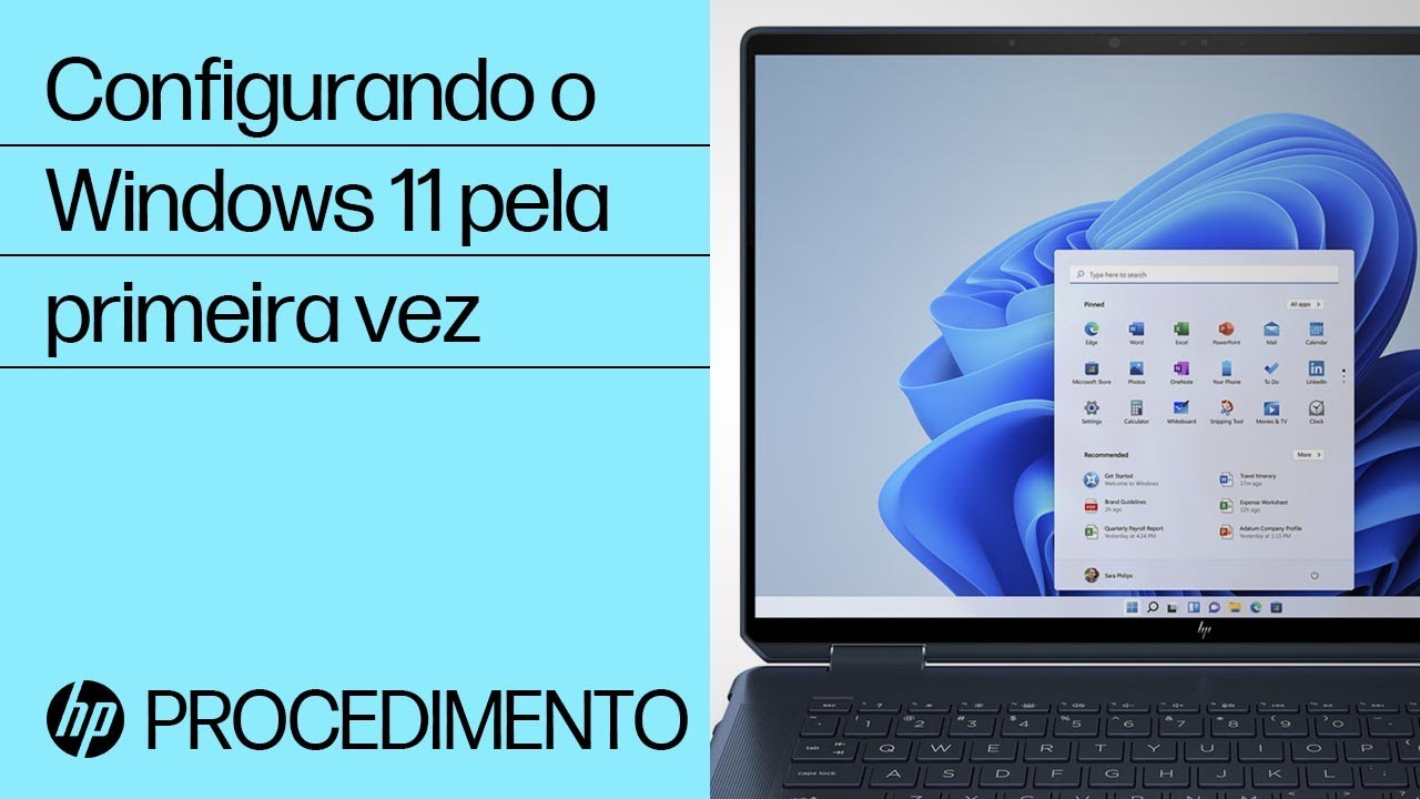 Configurando o Windows 11 pela primeira vez | HP Support