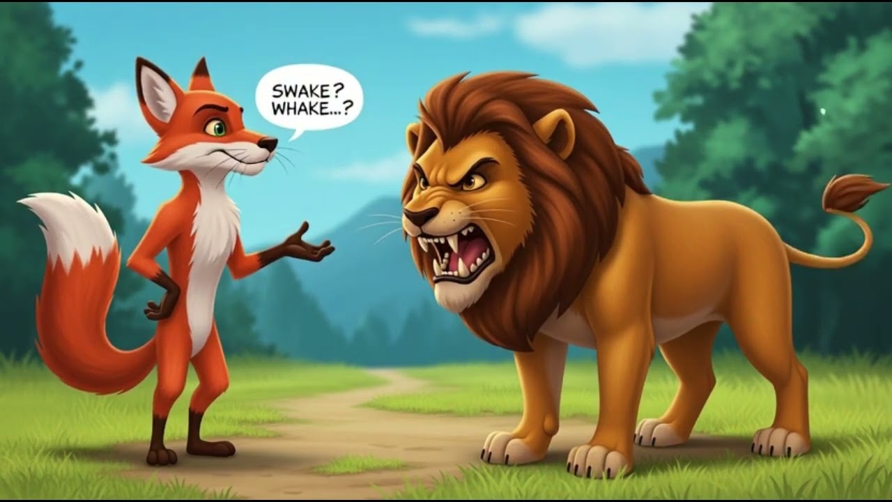 चालाक लोमड़ी और शेर की कहानी | Clever Fox Story in Hindi | Moral Story | Kids Cartoon Story