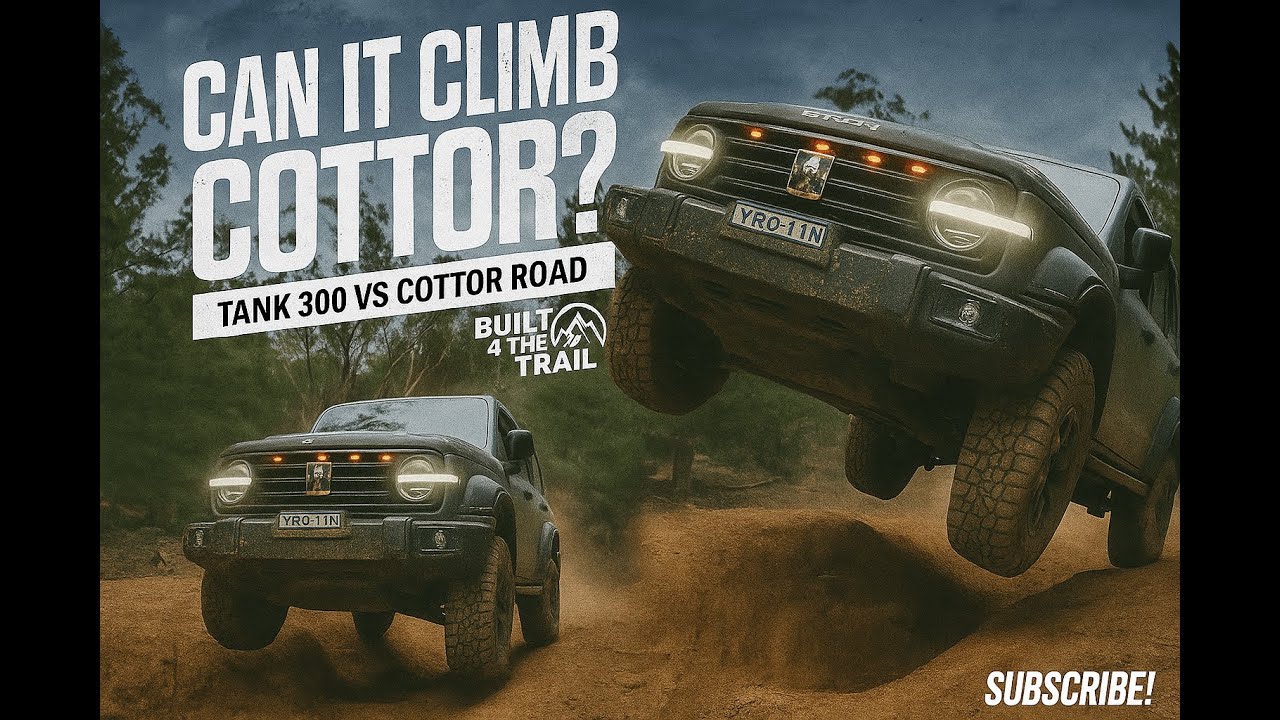 “Looks tough, sounds tougher… but can the GWM Tank 300 climb these Cottor Road giants?” 😈