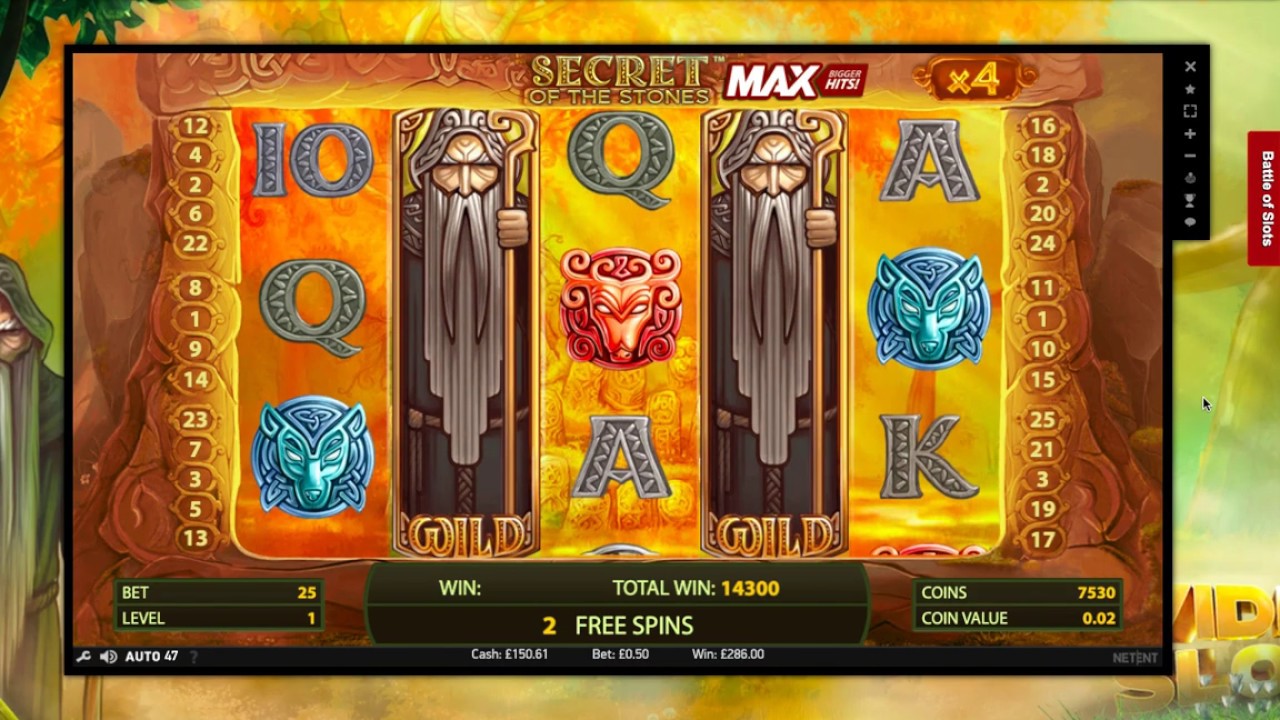Secret of the Stones Max Huge Win (Wild Reels 2 and 4!) 🥳