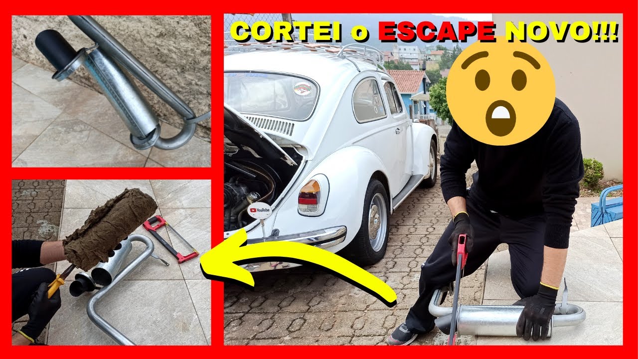 [PASSO A PASSO] RONCO NOVO DO FUSCA by Dornelles - COMO MODIFICAR O ABAFADOR 4X1 PUMA #4x1puma