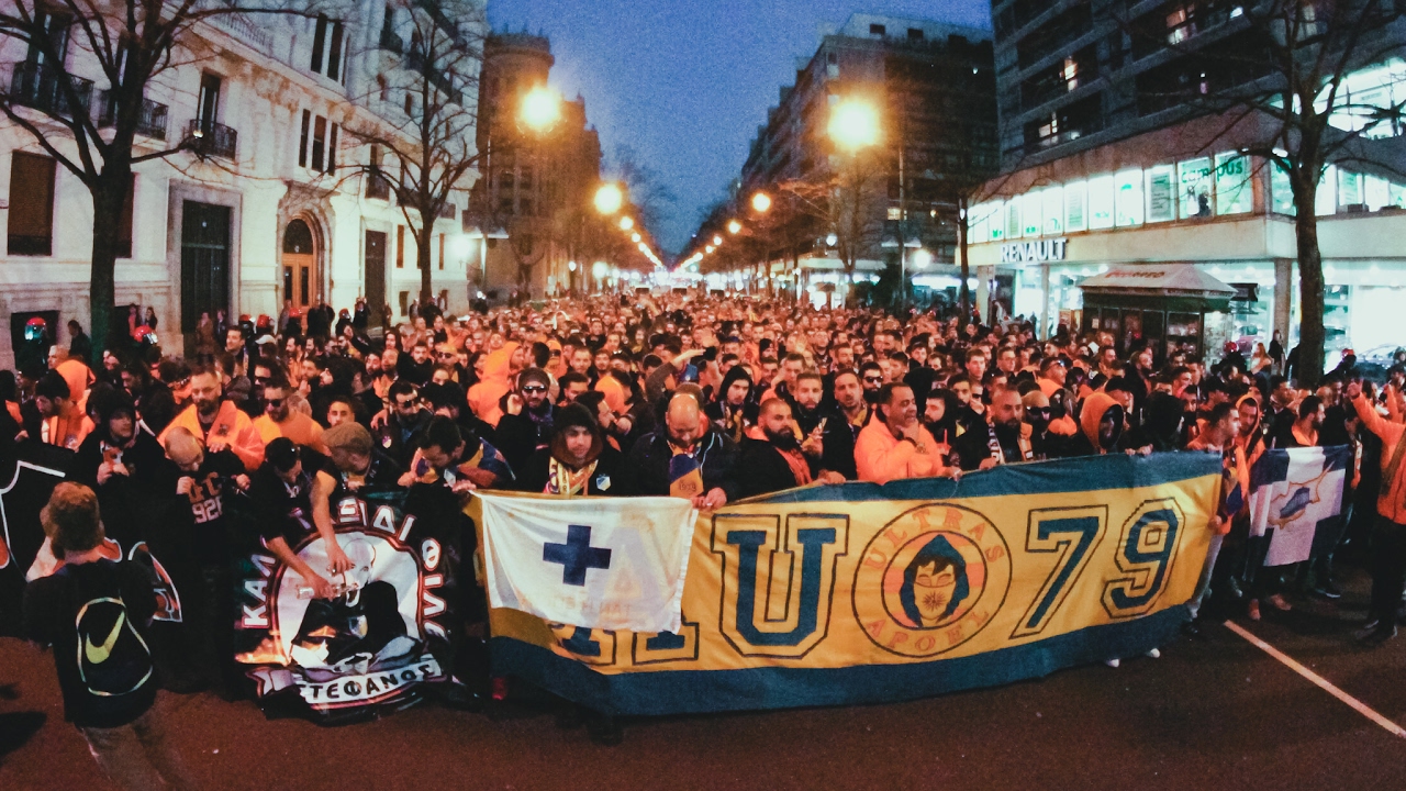 APOEL ULTRAS Taking over Bilbao! • 16/02/2017