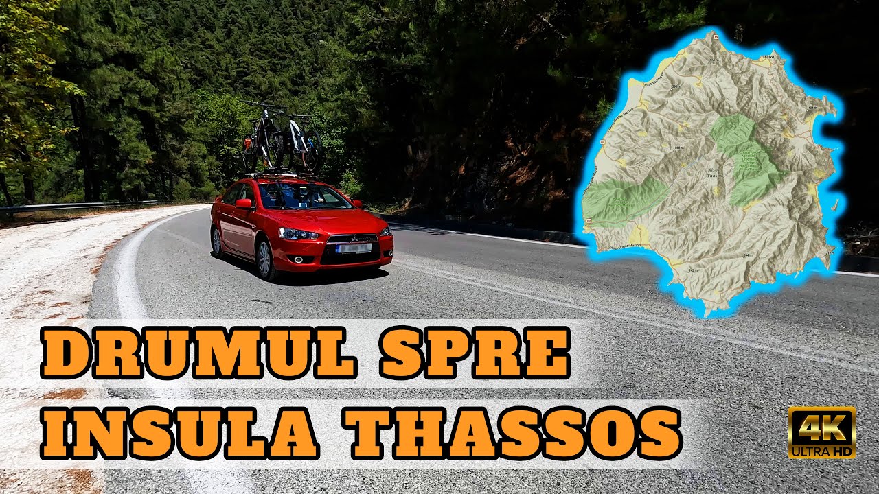 Cat costa drumul cu masina spre Insula Thassos din Grecia