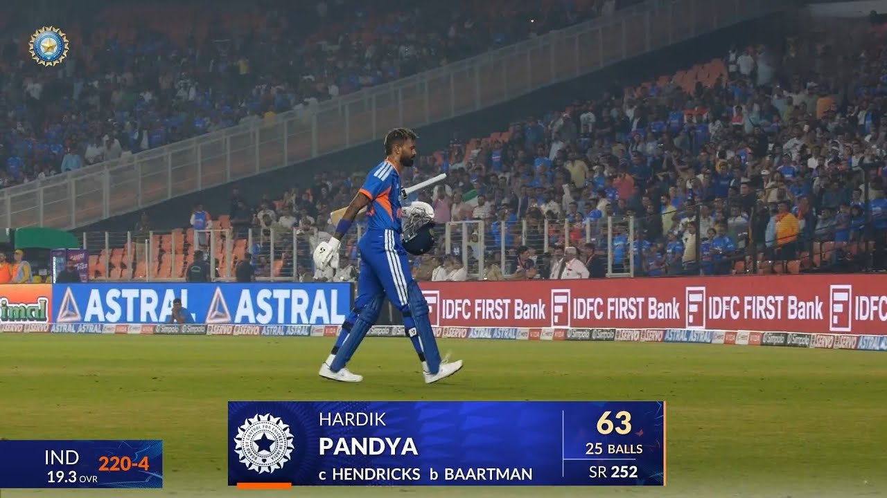 Watch : Hardik Pandya 16 Ball Fifty Today in IND vs SA 5th T20 | Hardik Pandya Batting Today