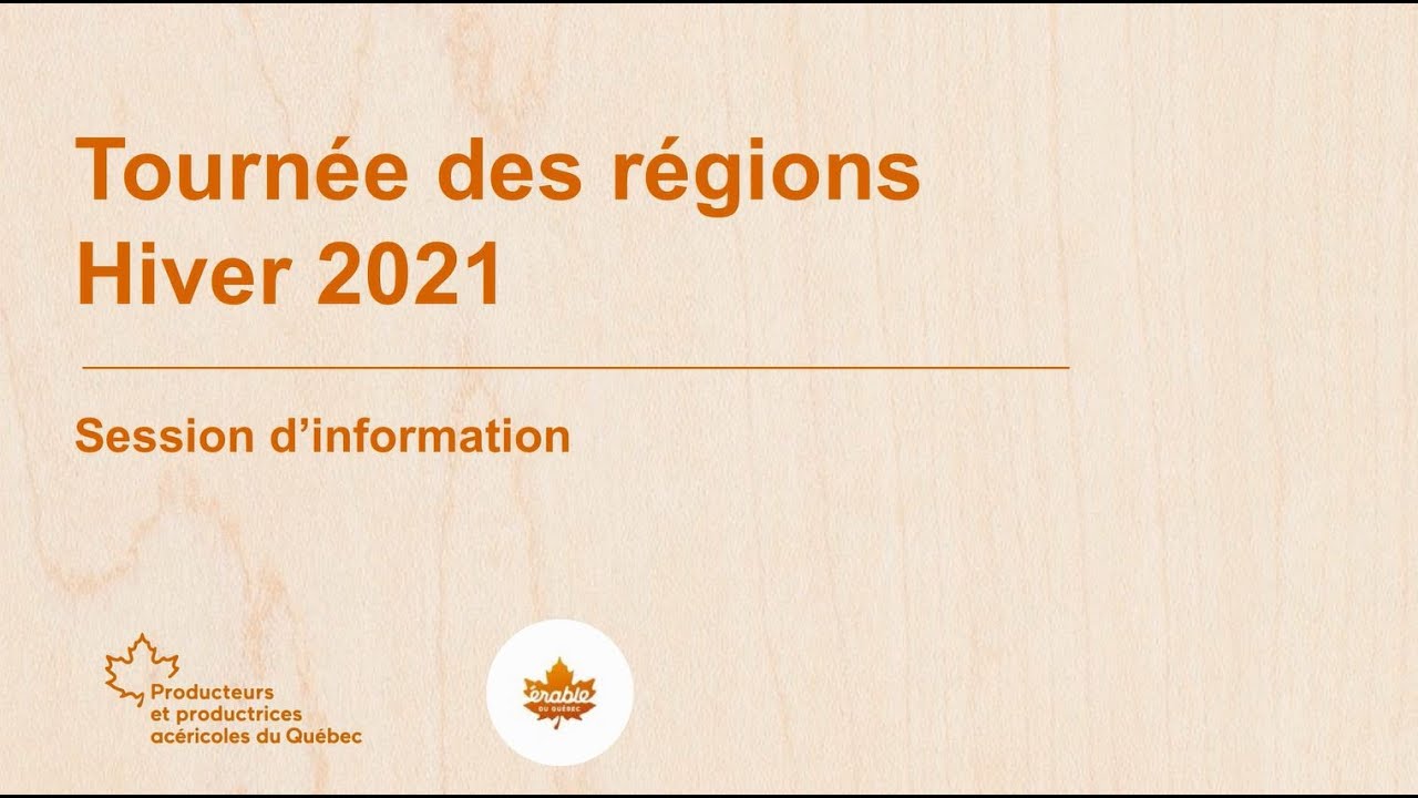Tourn&eacute;e d&rsquo;hiver 2021 des Producteurs et productrices ac&eacute;ricoles du Qu&eacute;bec