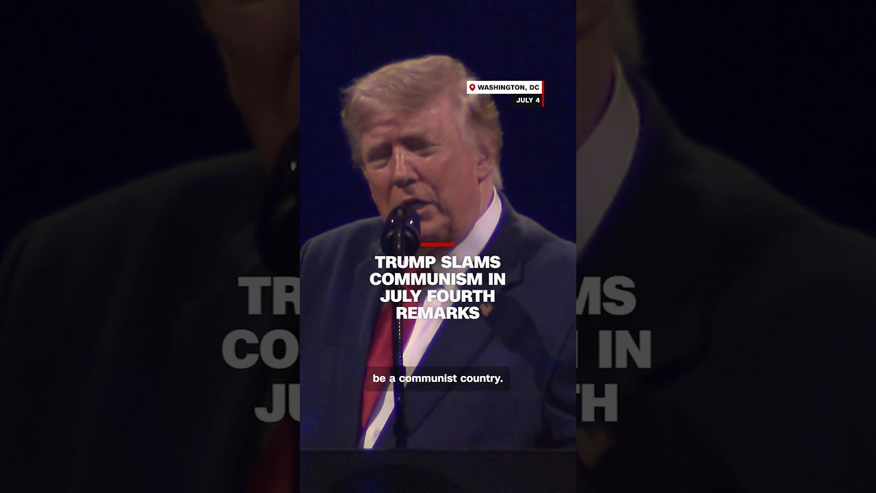 Trump slams communism in July Fourth remarks