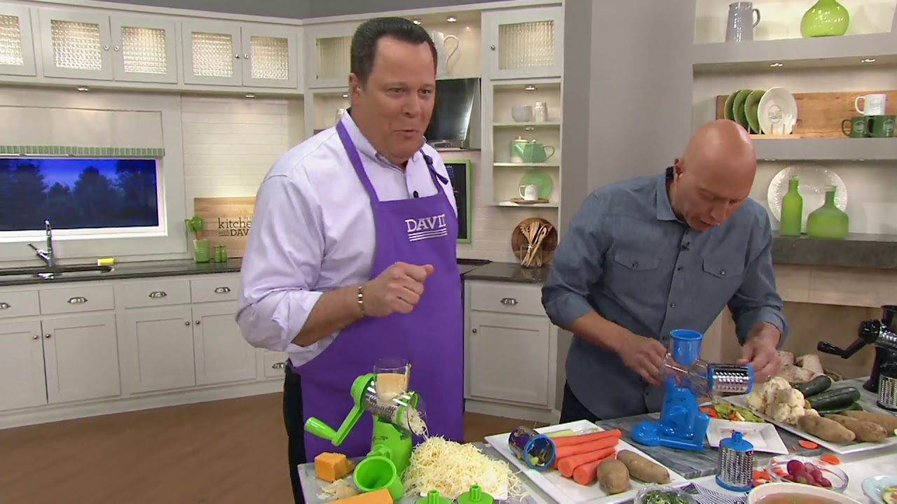 House2Home Countertop Suction Slicer and Grater with 3 Barrels on QVC