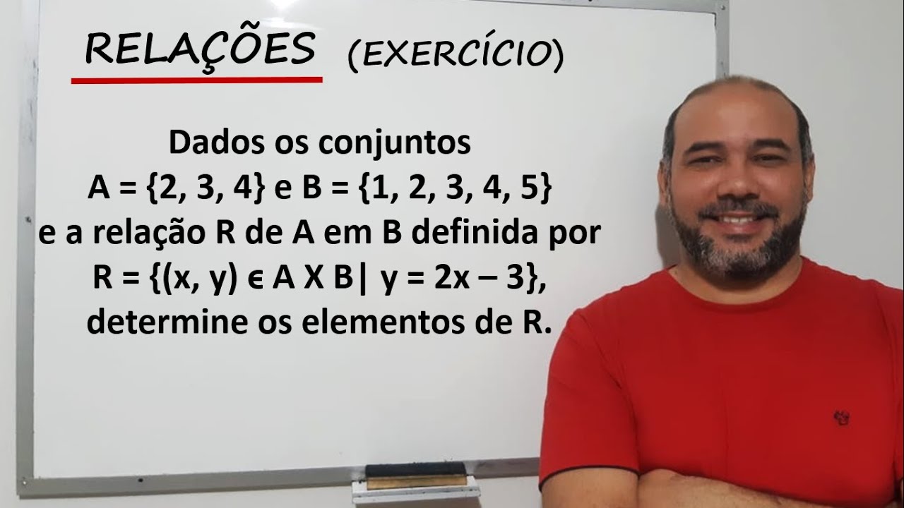Introdução à Função // Relações // resolução de exercício