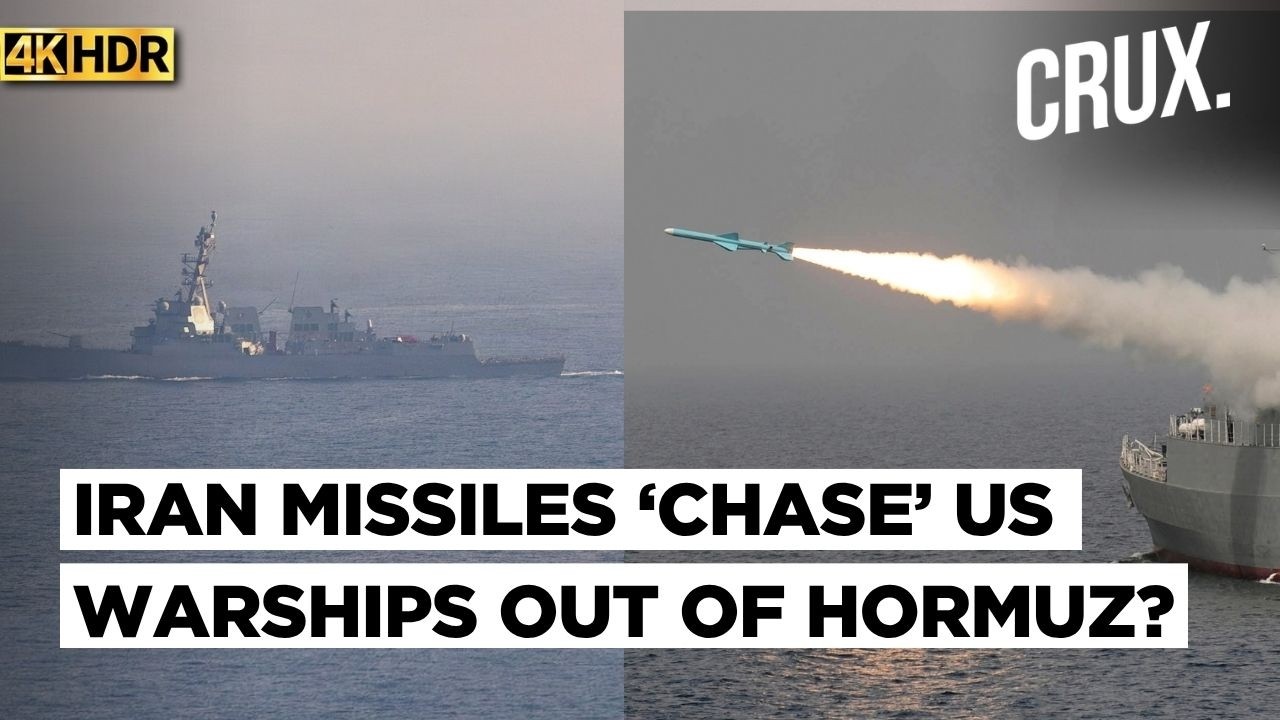 3 US Warships Hit? Iran Rains 8 Missiles in Hormuz Op, Trump Blockade Forces Oil Dump Near Kharg? 4K