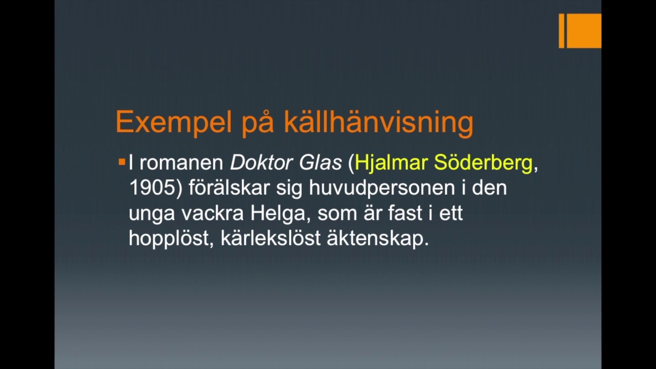 referera & källhänvisa