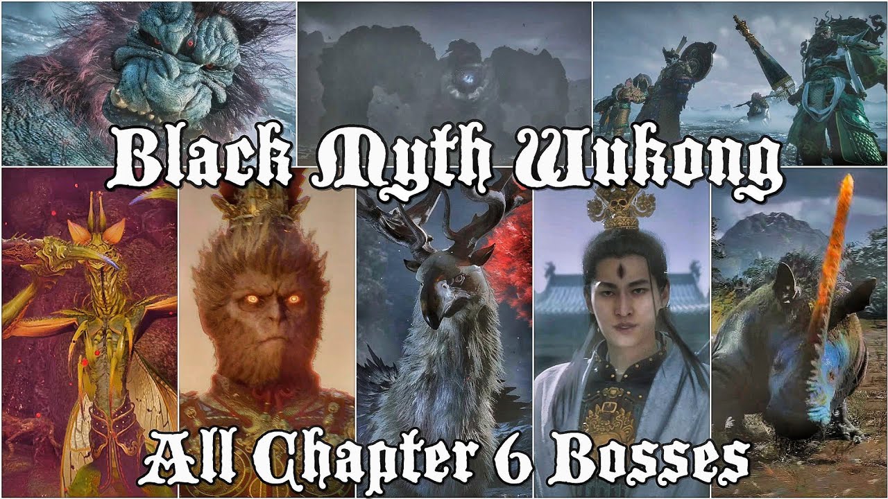 All Boss Fights from Chapter 6 - Black Myth: Wukong - PS5