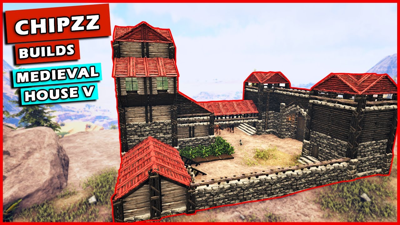 Ark: How To Build A Medieval House V | No Clip Enabled | Building Tutorial