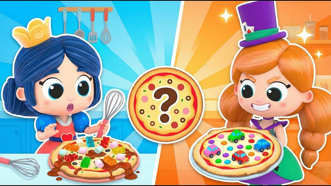 Sfida Pizza con Biancaneve 🍕 Cartoni Animati Divertenti per Bambini | Increditales