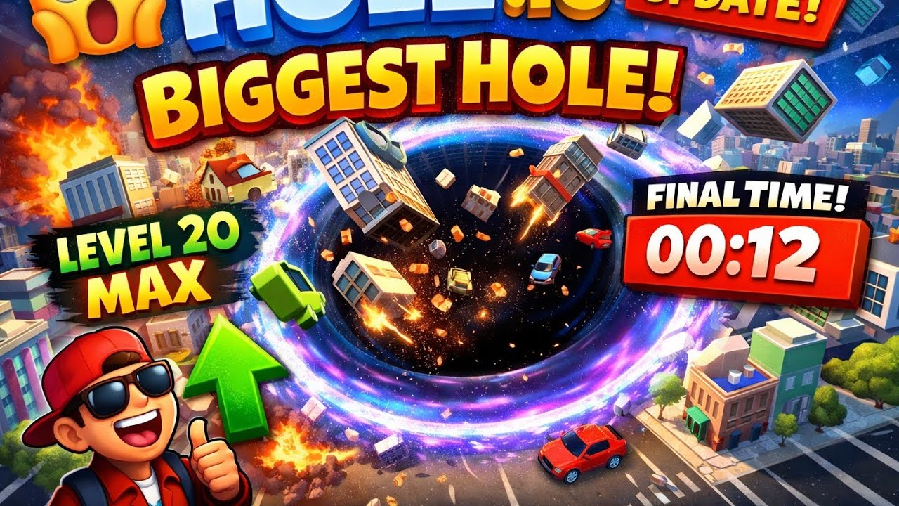 Hole.io Pro Gameplay – Unstoppable Black Hole Dominates Map