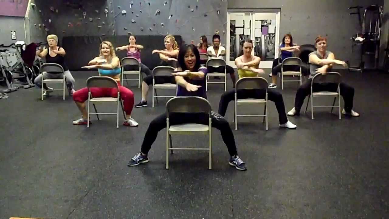 Chair Fitness Choreography with Kit -  Bom Bom by Sam and the Womp