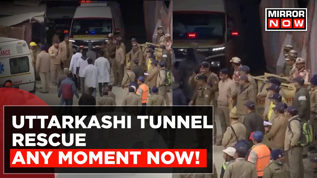 Uttarkashi Rescue Breaking| Ambulances Enter Tunnel To Bring Out 41 Workers; NDRF, SDRF Teams Inside