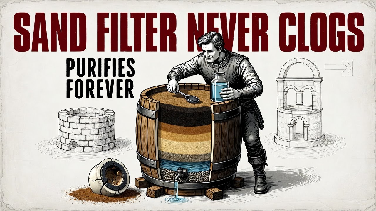 Your Water Filter Will Clog &mdash; The Medieval Sand Filtration System That Purifies Forever