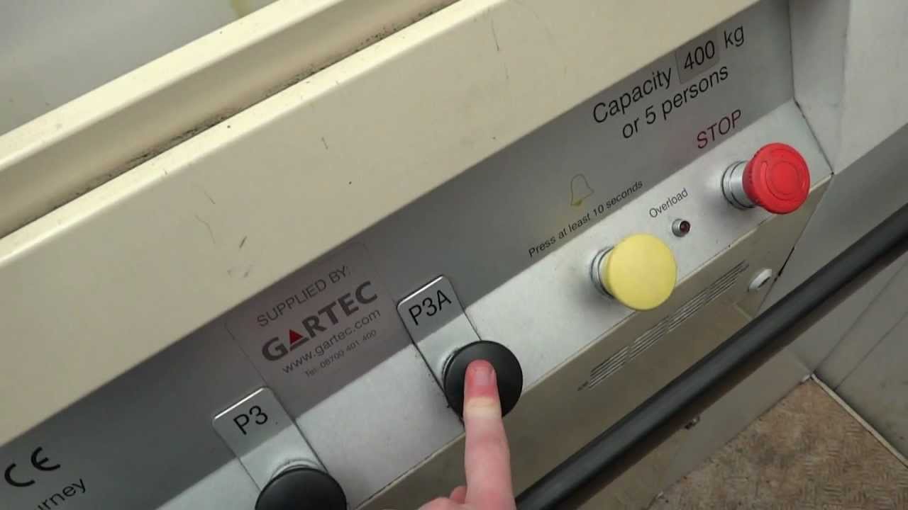 Interesting Gartec platform lift at Centrale Centre Car Park, Croydon