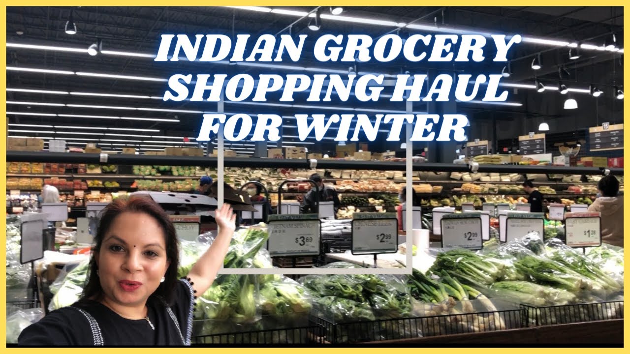 INDIAN GROCERY SHOPPING IN USA | HUGE INDIAN GROCERY SHOPPING HAUL ~ Indian Winter Grocery Shopping