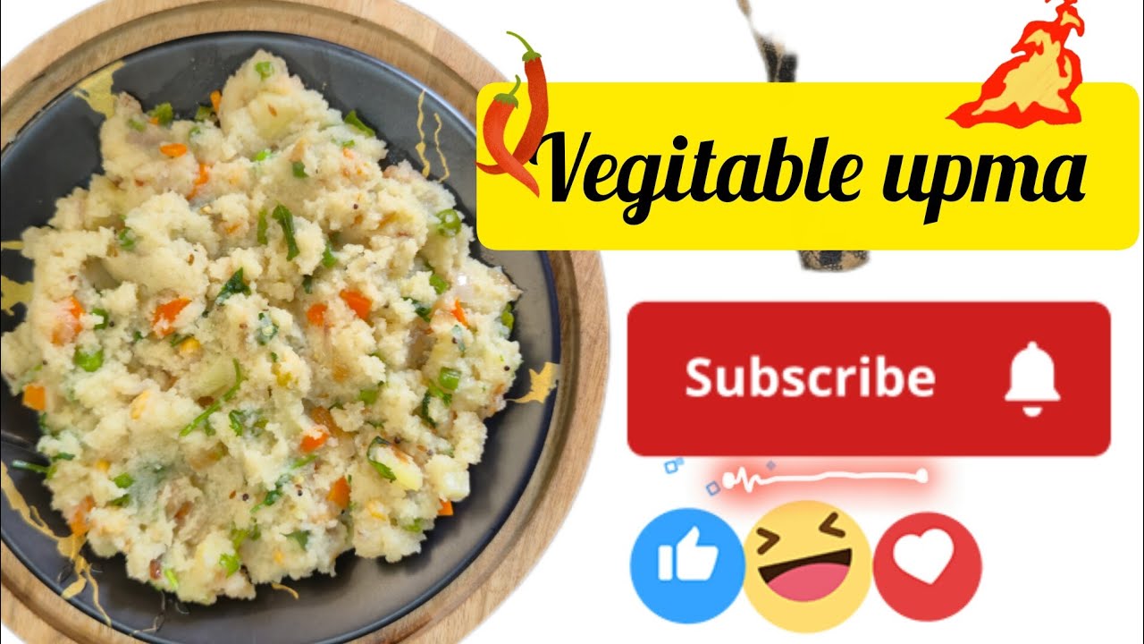 Healthy breakfast ready in minutes!Homemade Vegetable Upma – simple, tasty & made with love ❤️ 