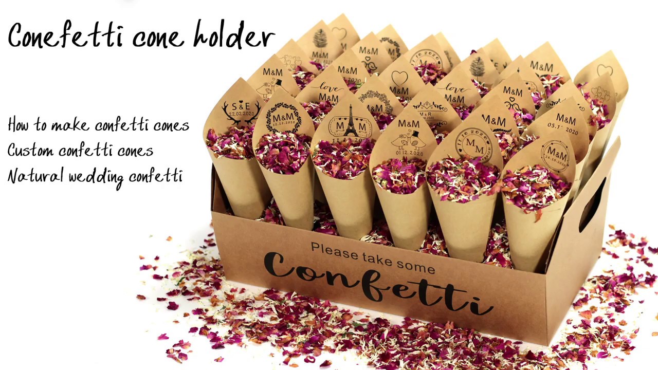 Wedding confetti cone holder-confetti cone stand