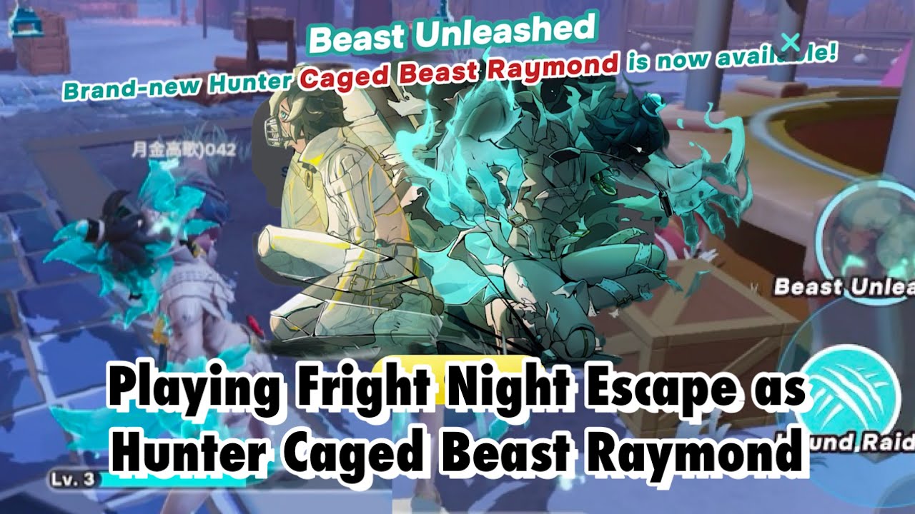 Playing Fright Night Escape as Hunter Caged Beast Raymond - Eggy Party