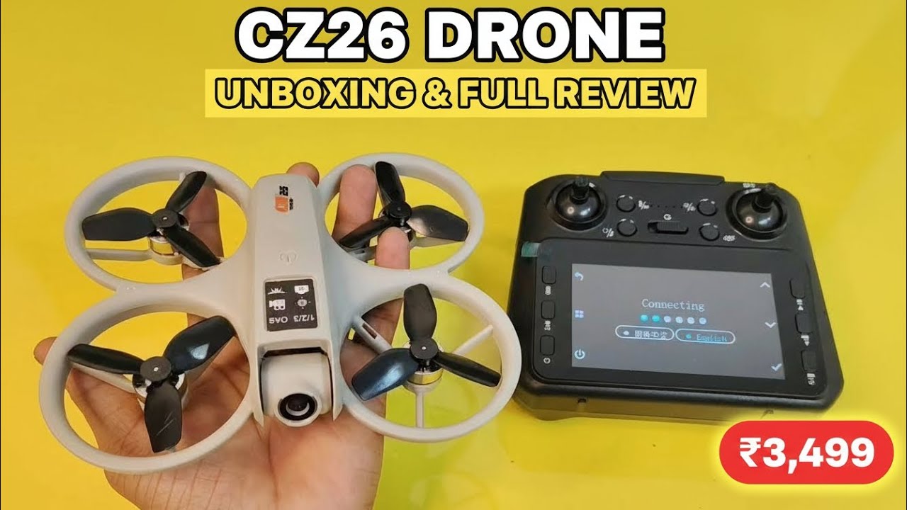 Best Brushless Dual Camera Foldable Drone With Wi-Fi App Control | CZ26 DRONE CAMERA
