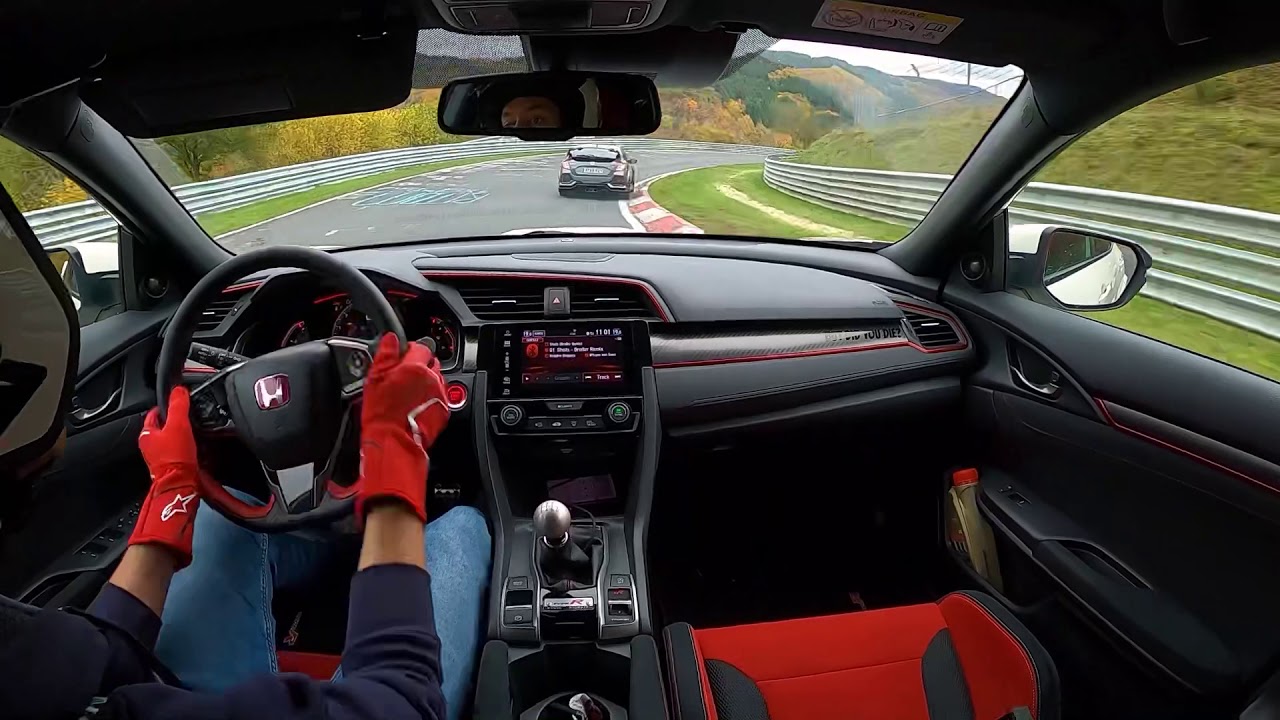 FK8 Type R Nürburgring GP + Nordschleife 25.10.20 Touristenfahrten, having fun chasing Civic Type R