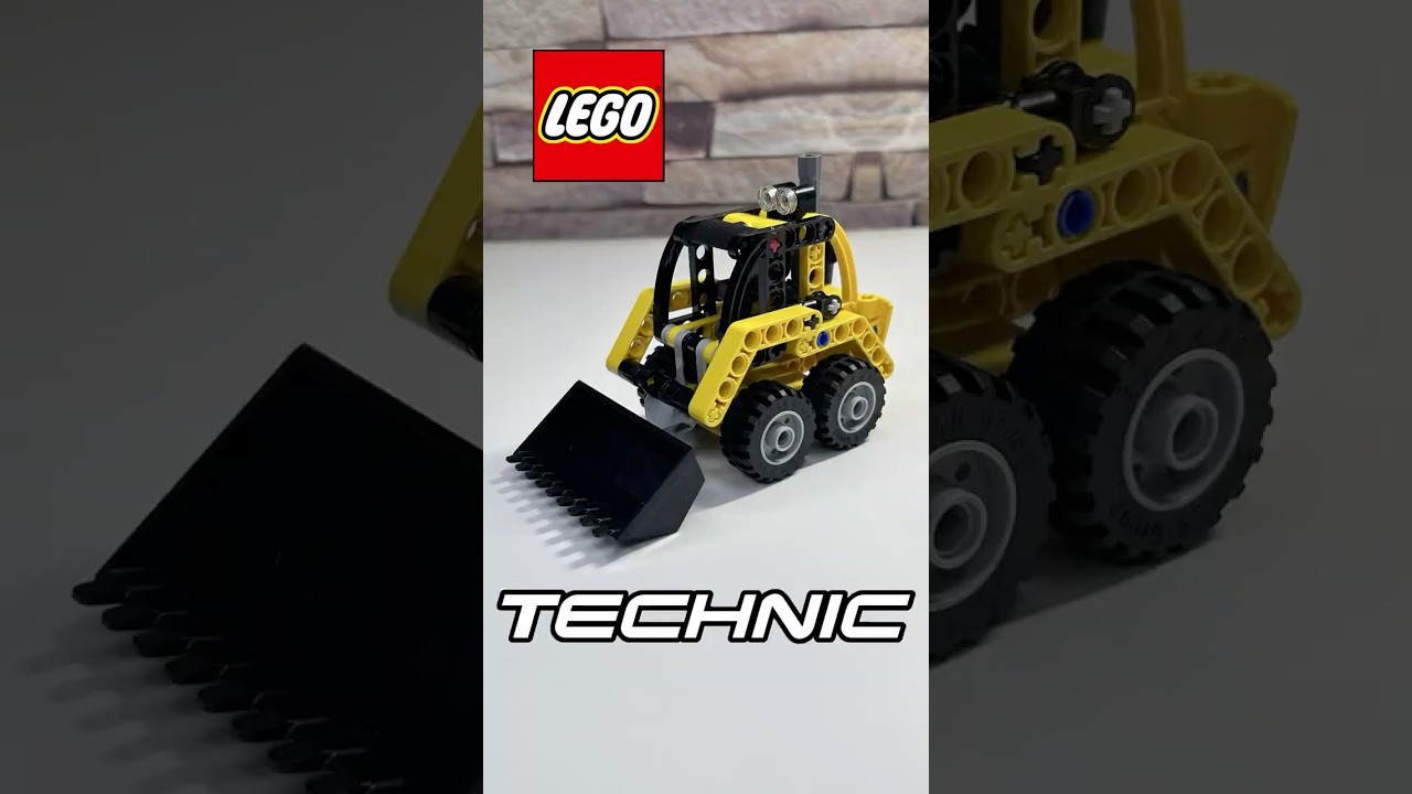 LEGO Technic 42197 Backhoe Loader Alternate MOC Skid Steer Loader Extra Speed Build  #lego#moc