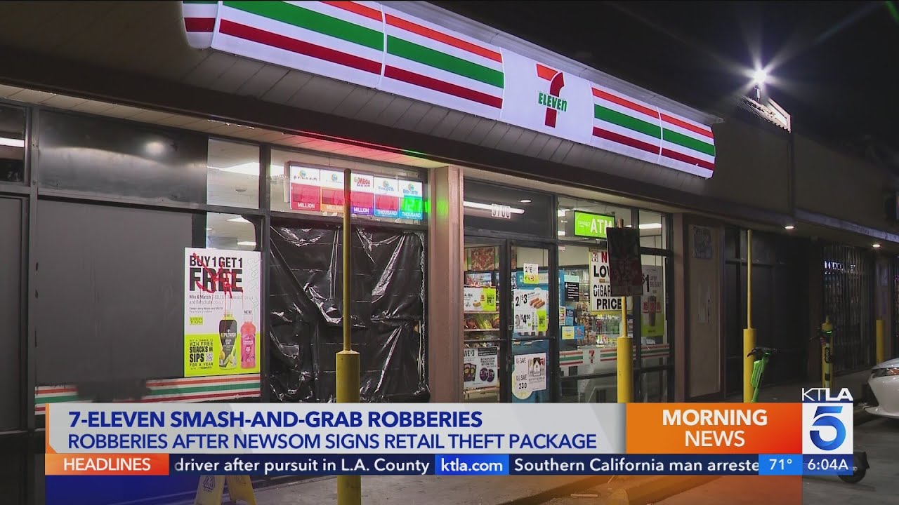 Multiple Los Angeles 7-Eleven stores robbed overnight Saturday