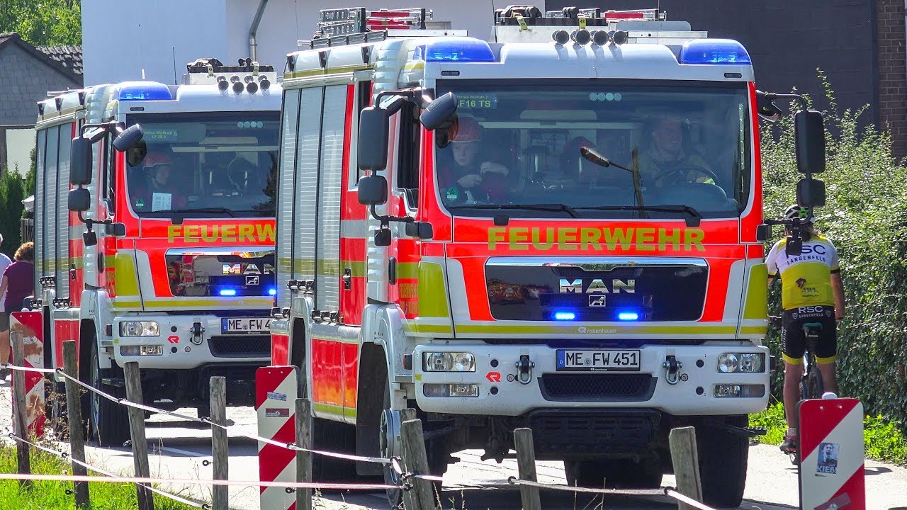 [BRENNT SCHULE - 25 VERLETZTE] - Großübung der Jugendfeuerwehren des Kreises Mettmann -