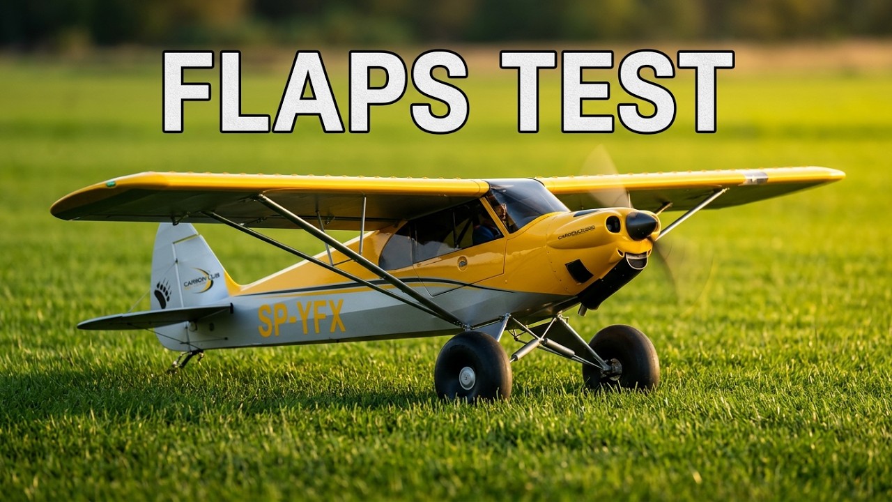 Carbon Cub 2 S :Premier vol avec des flaps !! rc plane
