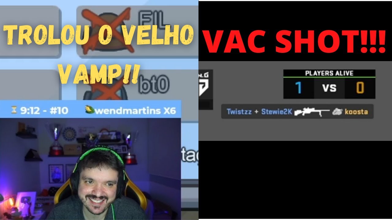GAULES TROLA VELHO VAMP NO AMONG US - TWISTZZ VAC SHOT!!!!