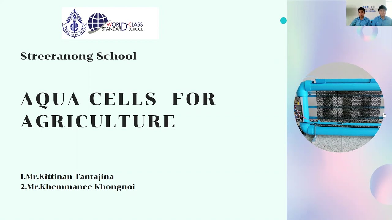 Aqua cells for agriculture for IYSIE2021
