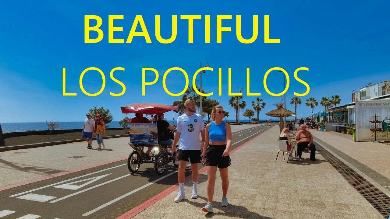 Los Pocillos LANZAROTE 2025 🇪🇸 🔴 Area around best hotels for vacation [4K UHD]