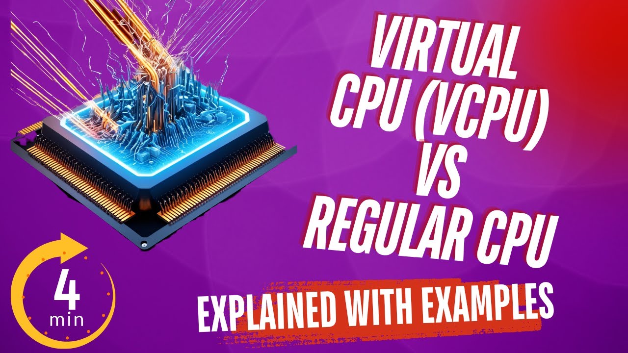 Virtual CPU (vCPU) Explained  with Examples for Beginners Under 4 Minutes