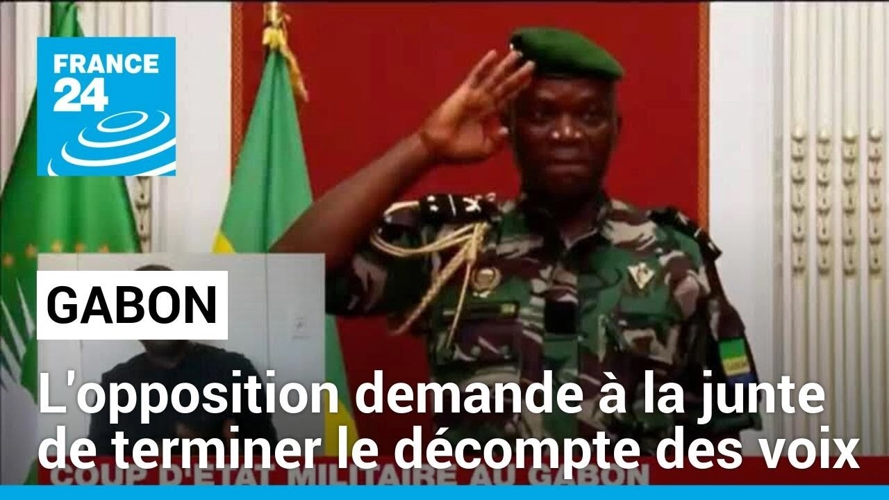 Coup d'État militaire au Gabon : l'opposition demande à la junte de terminer le décompte des voix