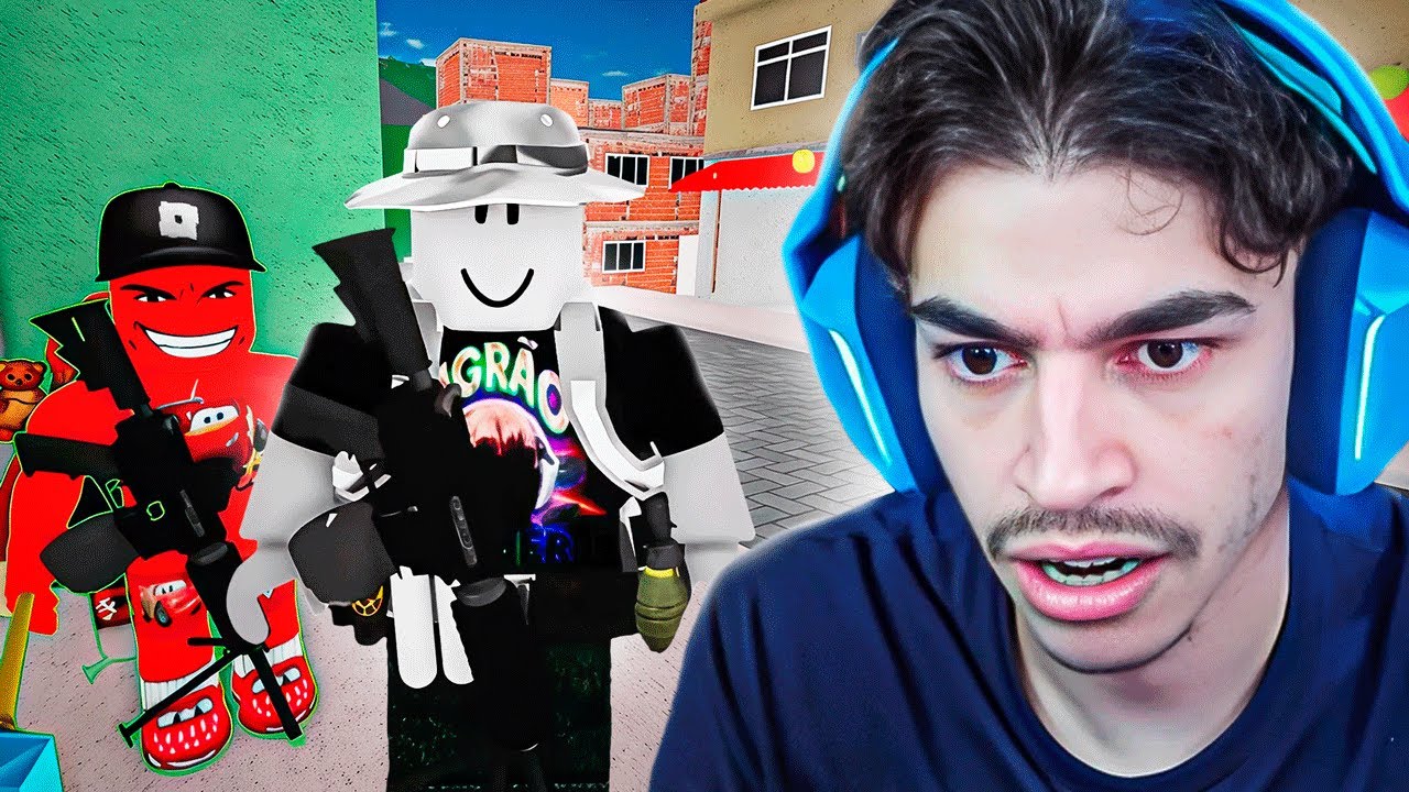 FUI PARAR NO MEIO DA GUERRA NA FAVELA! 💣💥 - ROBLOX