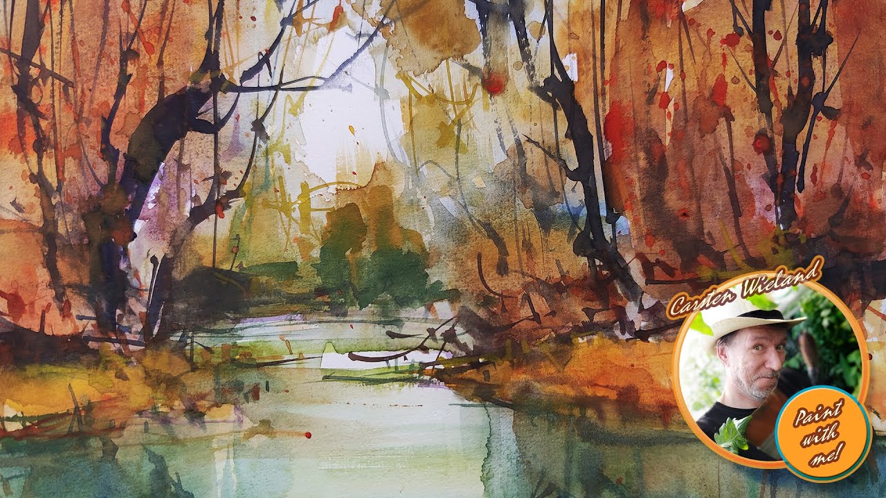 Autumn Moods in Watercolor 2 -  - Paint with me / Carsten Wieland