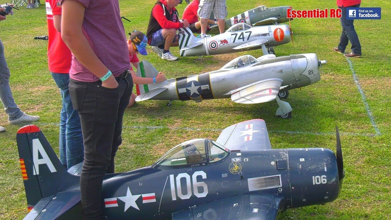 BEST radio controlled (RC) LARGE SCALE WARBIRD FORMATION DISPLAY TEAM ! (TJD Models)