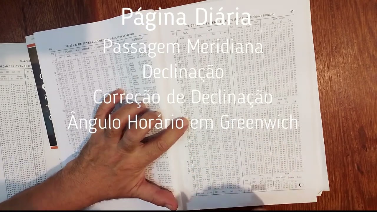 Navegação Astronômica - Almanaque Náutico