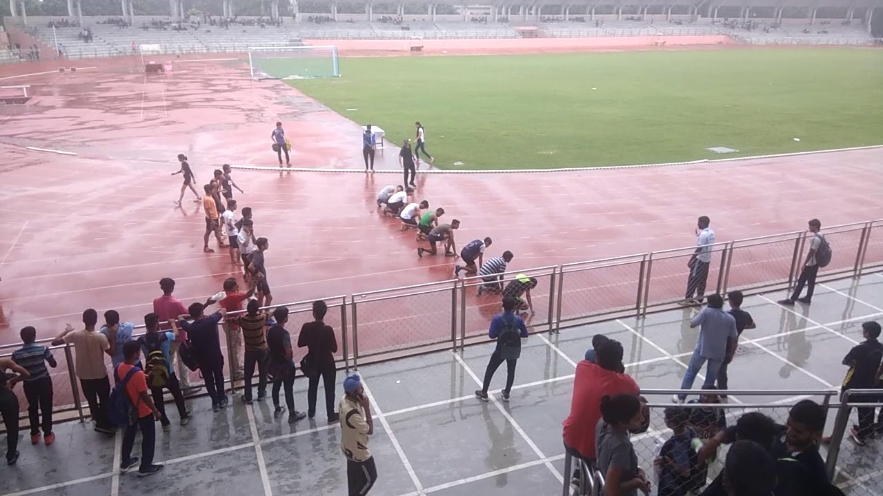 Delhi State u-16 boys 100m in chhatrasal stadium