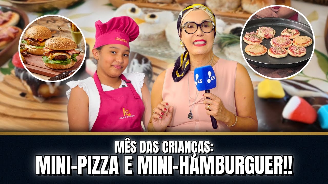 🍕 MINI PIZZA E MINI HAMBÚRGUER: RECEITAS PERFEITAS PRO DIA DAS CRIANÇAS! 😍👩‍🍳| JOANNA MARIA