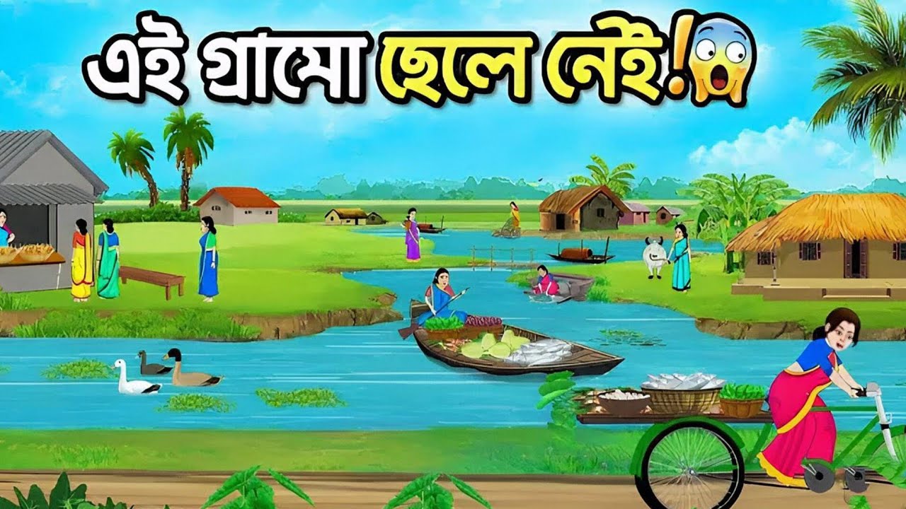 এই গ্রামে ছেলে নেই। Bangla Moral Story । Rupkothar Golpo । Takumar jhuli 
