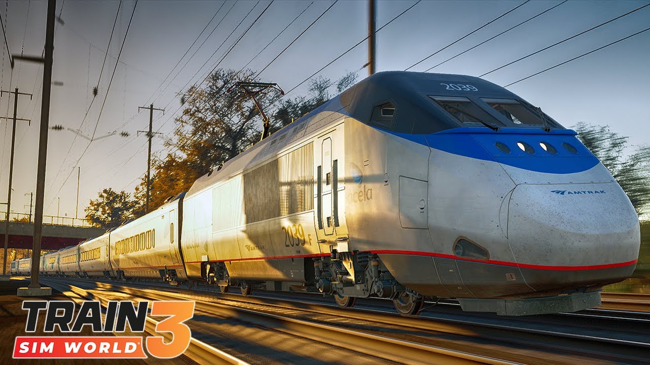 TRAIN SIM WORLD 3 // ACELA EXPRESS TRENTON-NEW YORK