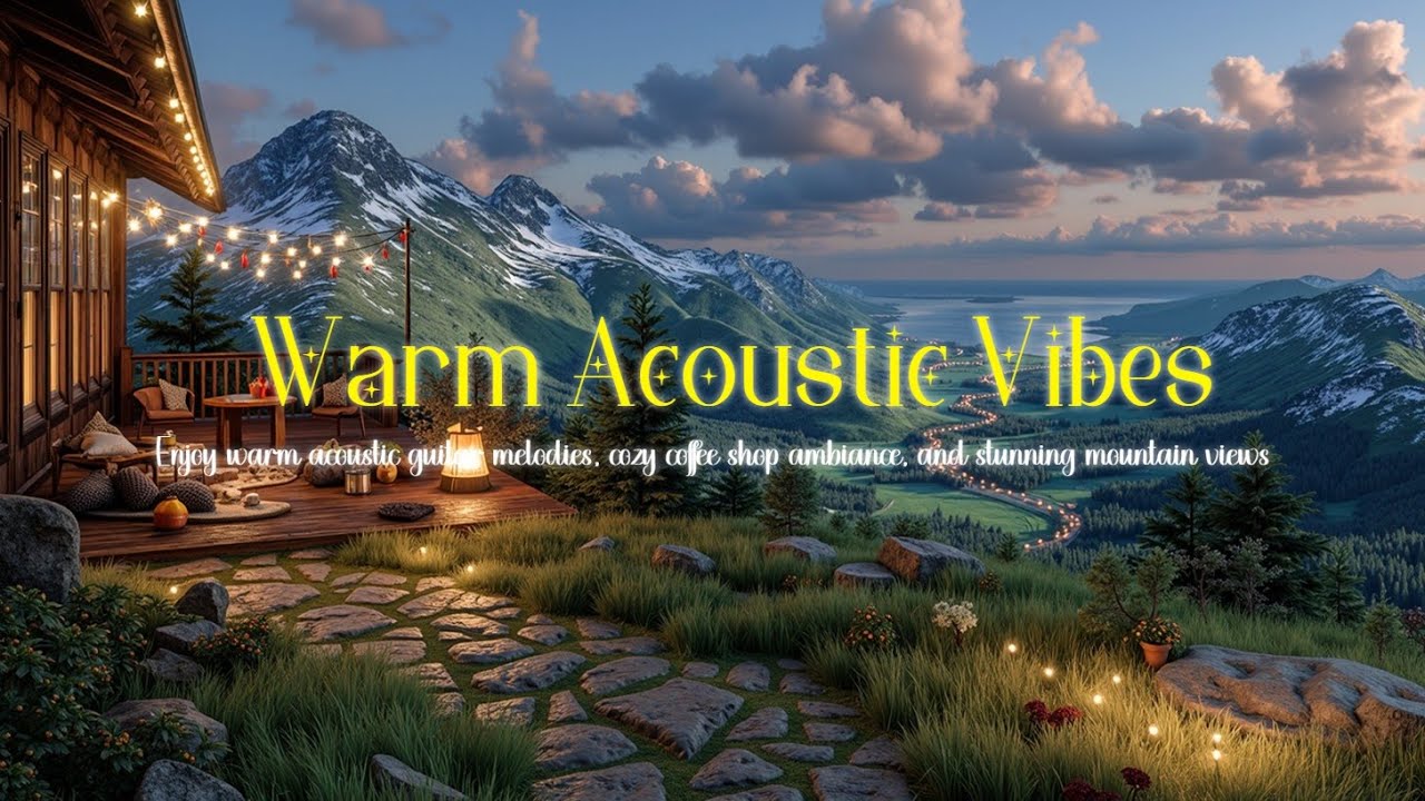 Cozy Winter Cabin Acoustic Guitar ~ Расслабляющие нежные мелодии и атмосфера кофейни