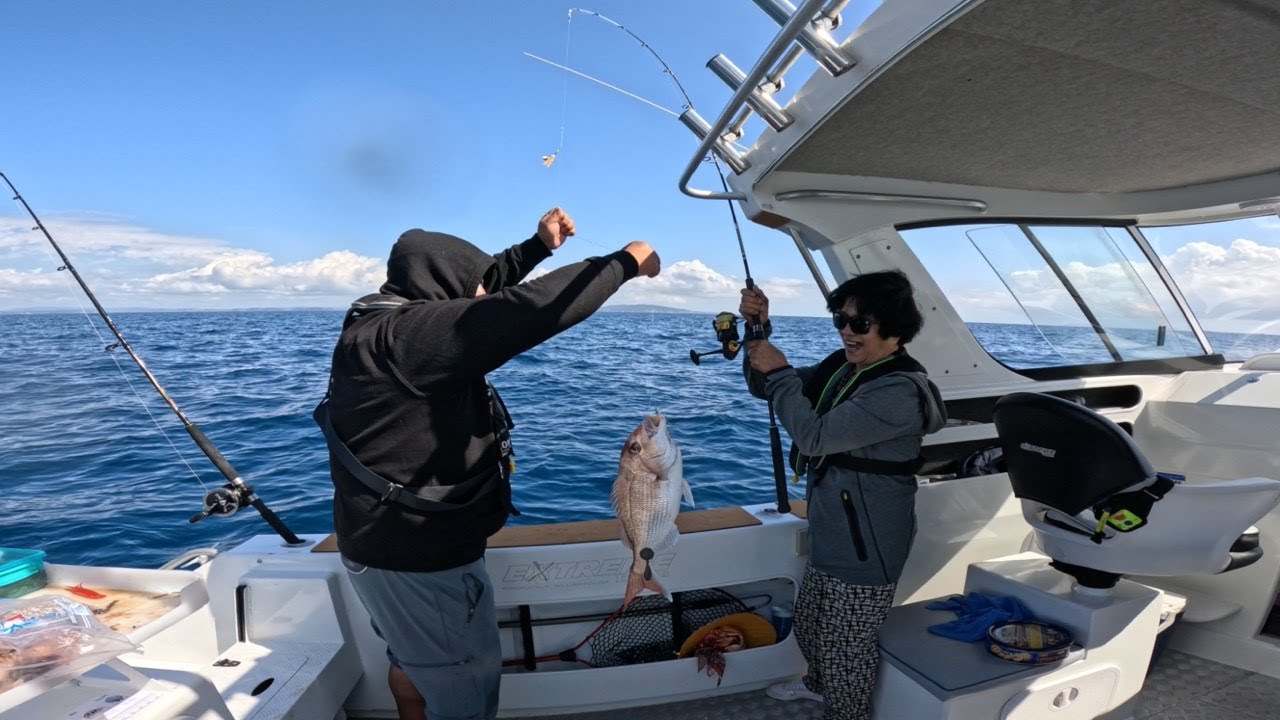Fishing with my Mom @Hauraki Gulf - Tiritiri Matangi Island