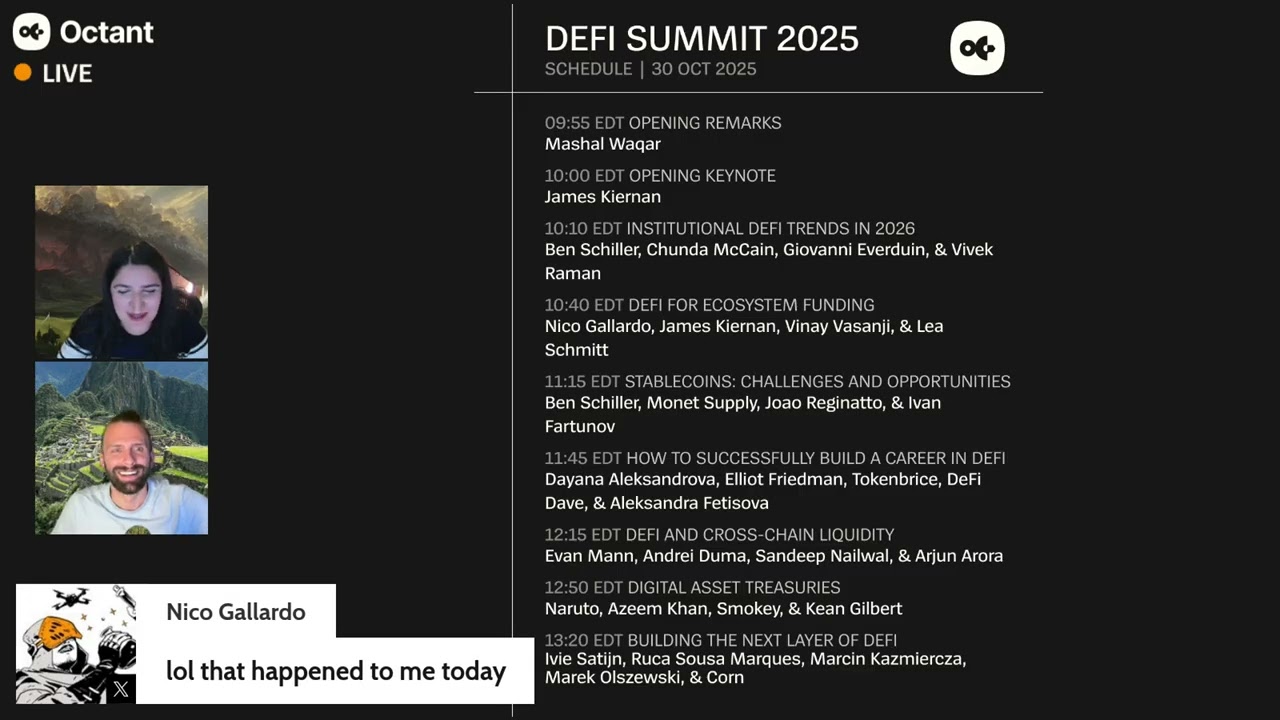 Can DeFi Fund Itself? Octant's First DeFi Summit on Yield, Vaults, and all things DeFi