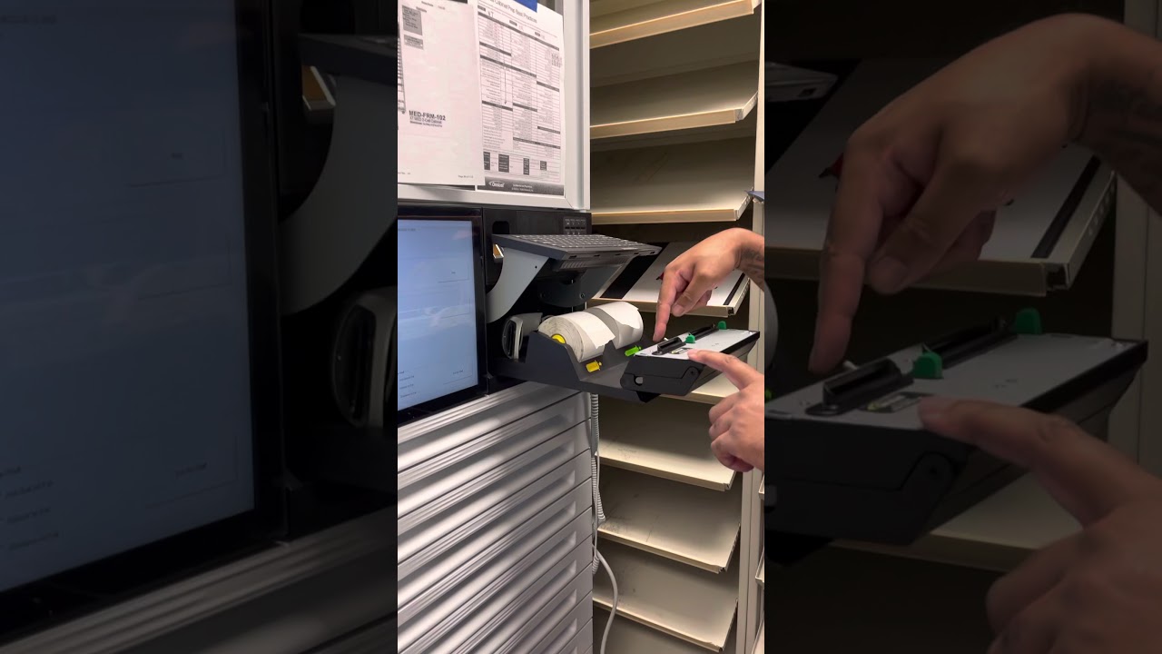 Omnicell training: How to load receipt paper and labels